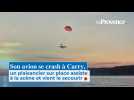 Son avion se crash à Carry, un plaisancier sur place assiste à la scène et vient le secourir
