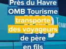 Près du Havre. OMB Tourisme transporte des voyageurs de père en fils
