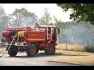 VIDÉO. A Besné, près de Saint-Nazaire, un feu de végétation mobilise des dizaines de pompiers