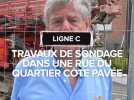 Travaux de sondage dans une rue du quartier Côte Pavée