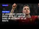 Le joueur de Liverpool Diego Jota est décédé dans un accident de la route dans la province de Zamora en Espagne