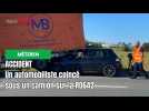 Un automobiliste coincé sous une camionnette sur la RD 642 entre Strazeele et Méteren