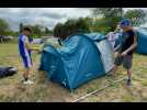 VIDÉO. Premier jour du festival Beauregard : on a suivi l'installation de trois campeurs