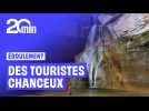 Eboulement : quand les touristes ont de la chance