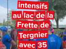 Triathlon : entraînements intensifs au lac de la Frette de Tergnier avec 35 nageurs