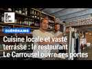Bastien Chaillet présente le concept du Carrousel, le nouveau restaurant qui ouvre mercredi sur la place de Quérénaing.