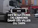 Des bouchons de camions dans les villages du Tarn à cause du chantier de l'A69