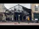 VIDÉO. Le restaurant Gustave détruit par les flammes dans la nuit, place Saint-Sauveur, à Caen