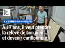 Léo Quénée, jeune carillonneur à en devenir à 17 ans