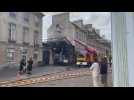 VIDÉO. Incendie du restaurant Gustave à Caen : les pompiers sont toujours mobilisés, à la mi-journée