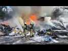 Brand in Abfallverwertungsbetrieb in Anderlecht