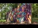 La place du village : le street art parc de Candes-saint-Martin