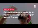 VIDEO. Vague de chaleur : onze départements placés en vigilance orange canicule par Météo France