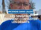 Incendie dans l'Aude : Les sinistrés viennent constater les dégâts