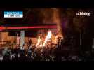 Un incendie et des explosions dans une station service