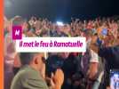 M met le feu à Ramatuelle