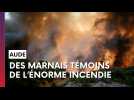 Des Marnais témoins du gigantesque incendie dans l'Aude