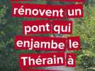 Des retraités rénovent un pont qui passe au-dessus du Thérain à Beauvais