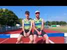 Ethan Piriou et Isaac Duportal, du Concarneau OA et qualifiés aux Europe U20 sur 3 000 m steeple