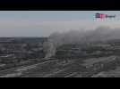 Un incendie en cours dans un centre de tri au sud de Bruxelles