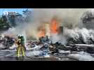 Incendie centre de tri Anderlecht