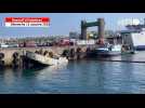 VIDÉO. Après des heures de manoeuvre, les pompiers évitent qu'un bateau coule dans le port de Roscoff
