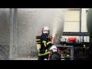 Exercice grandeur nature pour les pompiers en formation au SDIS 52