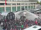 La tension monte au boulevard Pachéco lors de la manifestation nationale à Bruxelles