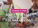 Un couple fan de marathon !