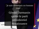 Gérald Darmanin quitte le parti présidentiel Renaissance et ne sera pas candidat à Tourcoing en 2026