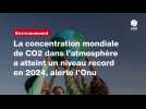 VIDEO. La concentration mondiale de CO2 dans l'atmosphère a atteint un niveau record en 2024, alerte l'Onu