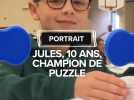 Jules, 10 ans, champion de France de puzzle