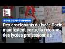 Boulogne : des enseignants du lycée Cazin mobilisés contre la réforme des lycées professionnels