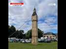 VIDÉO. Une réplique de Big Ben de 14 mètres érigée dans ce village de la Sarthe