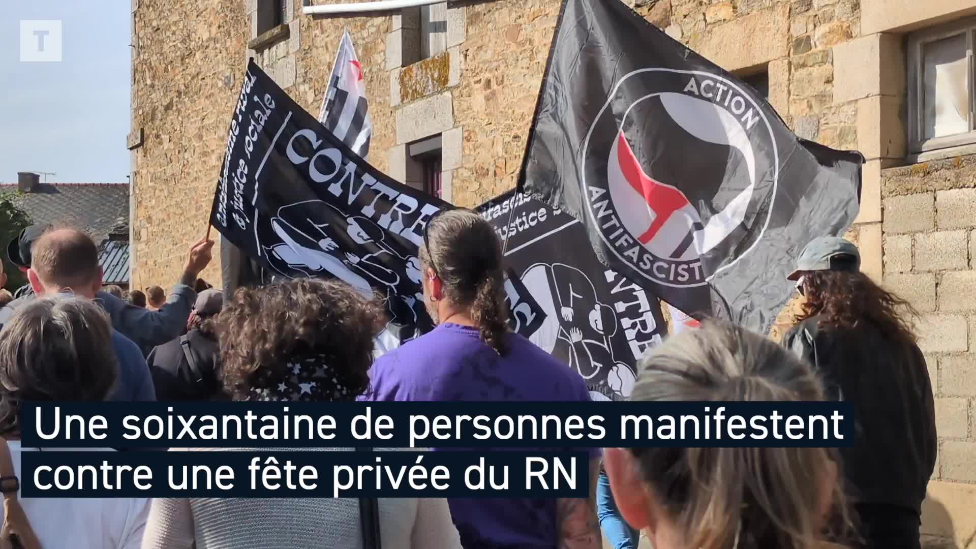Dans les Côtes-d'Armor, une soixantaine de manifestants contre la « fête champêtre » du Rassemblement national