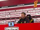 Pierre Sage en conférence de presse après le derby du Nord