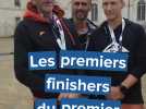 Avec les premiers finishers de l'Ultra Trail des 3 Ponts