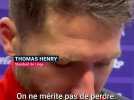 Thomas Henry (Standard de Liège) revient sur la faute commise face à Anderlecht