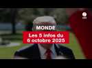 VIDEO. Les 5 infos monde du 6 octobre 2025