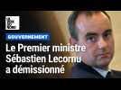 Gouvernement : le Premier ministre Sébastien Lecornu a démissionné