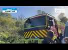 VIDÉO. Un incendie à l'est de Nantes : les habitants du chemin évacués