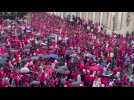Marche Rose à Nancy : 8 000 personnes au départ et une macarena du maire