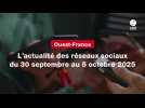 VIDEO. Ouest-France : L'actualité des réseaux sociaux du 30 septembre au 5 octobre 2025