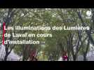 VIDÉO. Les installations des Lumières de Laval ont débuté