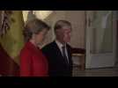 Le couple royal espagnol accueilli au Palais royal à l'occasion de l'inauguration d'Europalia