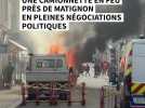 Une camionnette en feu près de Matignon en pleines négociations politiques