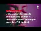 VIDEO. « Elle est réelle, qu'elle soit humaine ou non » : un homme se dit en couple avec Ani, l'IA de Grok