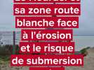 La lutte contre l'érosion au Hourdel, zone de la route blanche, au sud de la baie de Somme