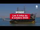 VIDEO. Les 5 infos monde du 8 octobre 2025