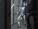 Le robot Optimus fait du kung-fu pour Tron: Ares #shorts